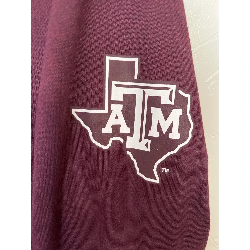Adidas Texas A&M Hoodie Mens Large Maroon Full Zip Sweatshirt